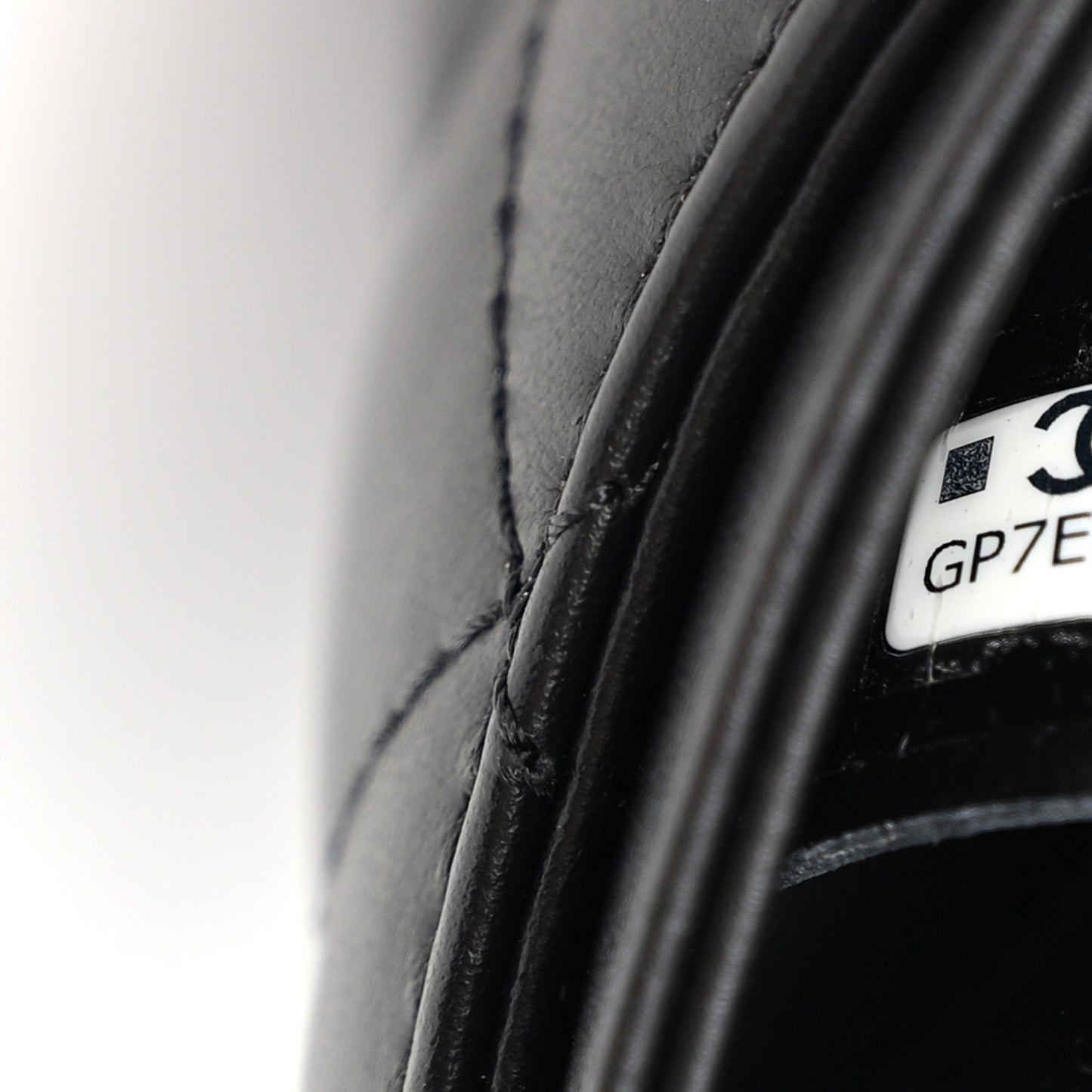 Calfskin Quilted CC Uniform Flap Belt Bag Black