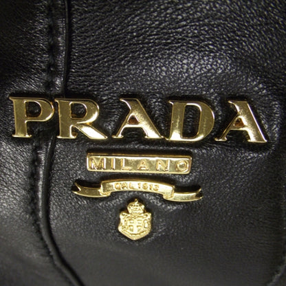 Prada Nappa Stripes Shoulder Bag Black 11 of 11