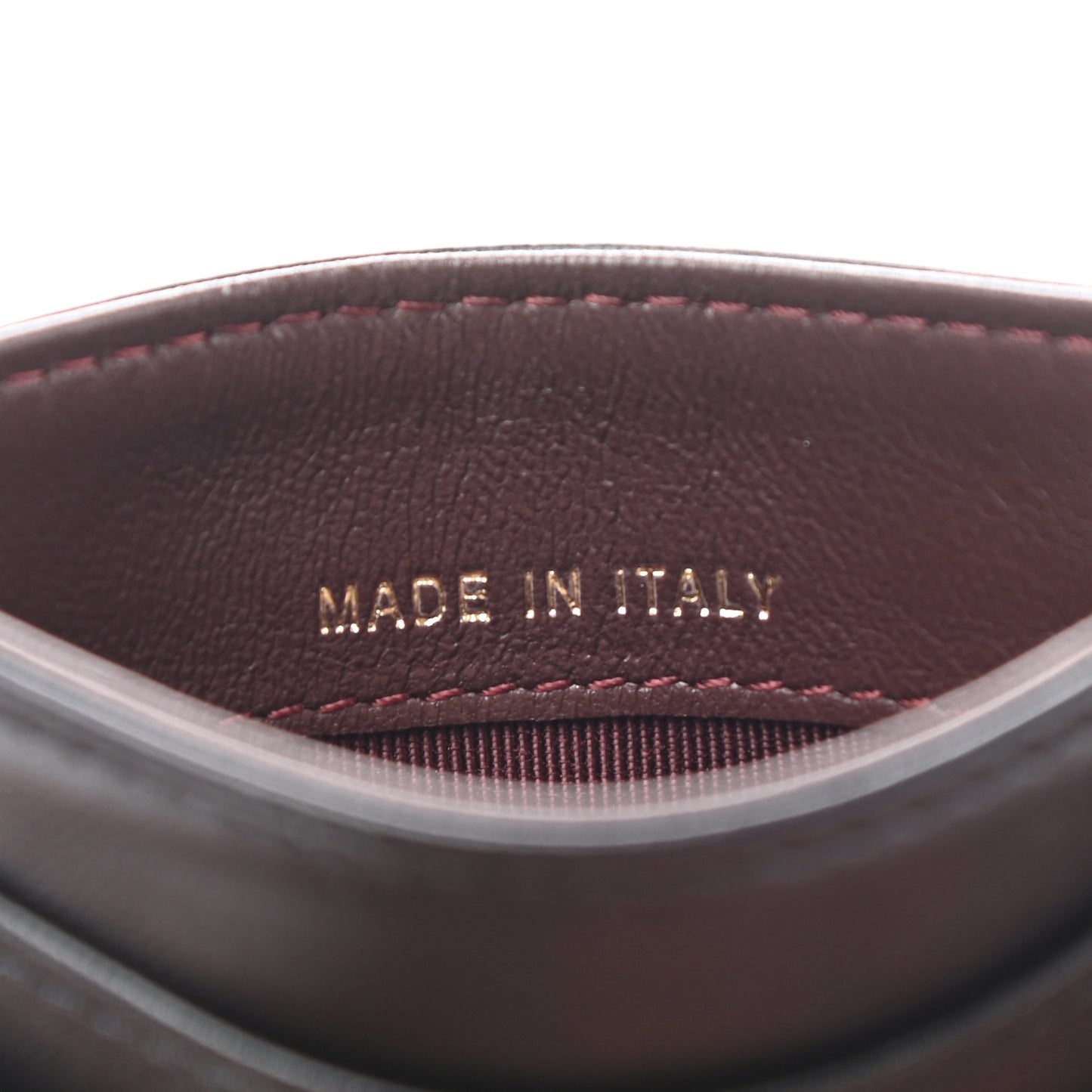 Lambskin Quilted Card Holder Black