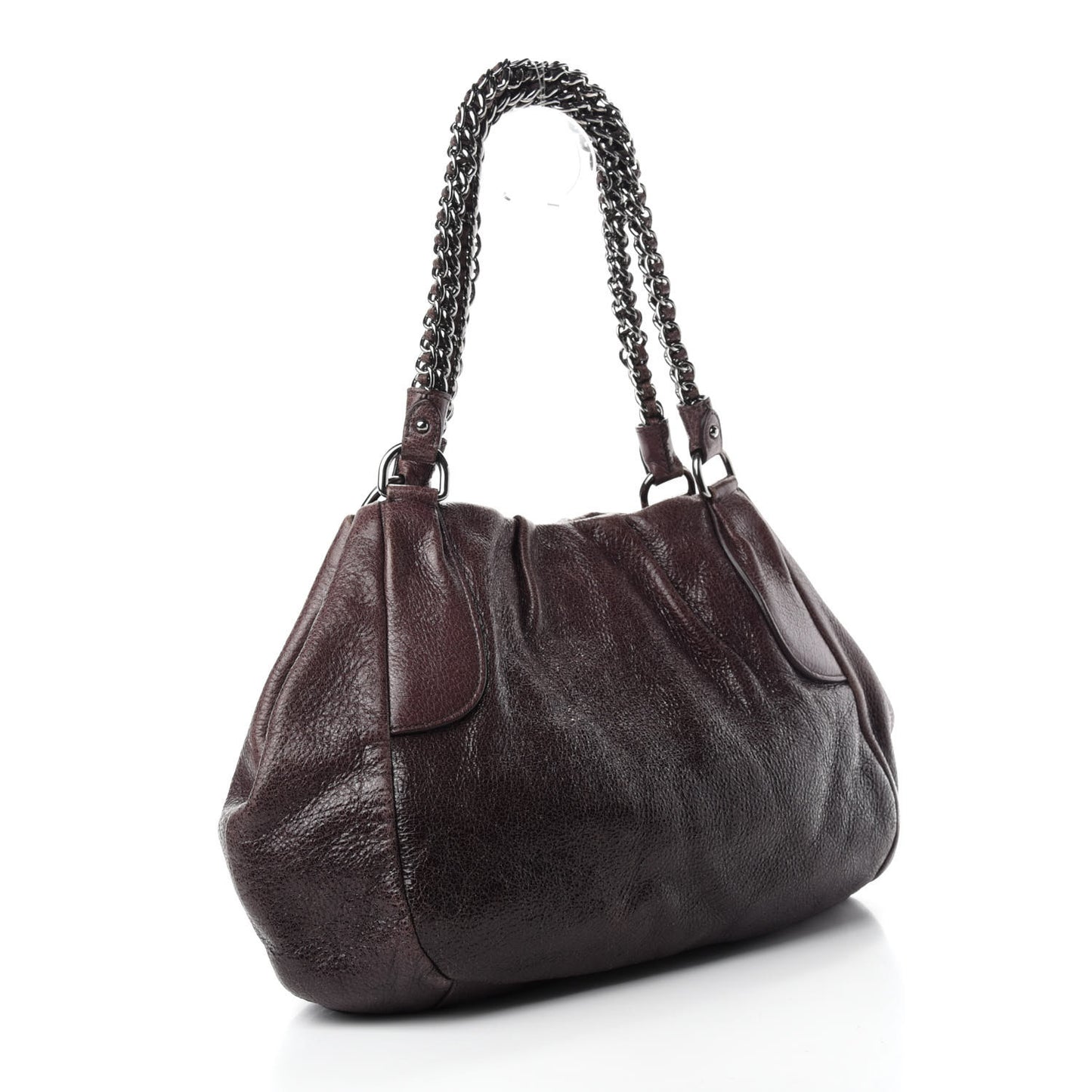 Cervo Lux Chain Hobo Brown