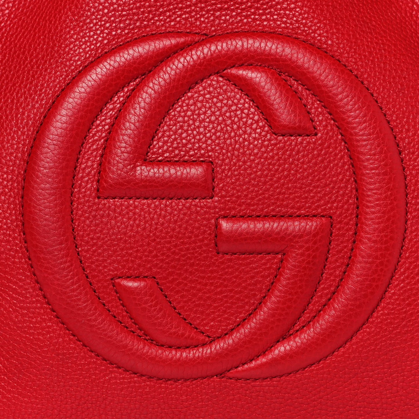 Cellarius Calfskin Medium Soho Chain Shoulder Bag Vibrant Red