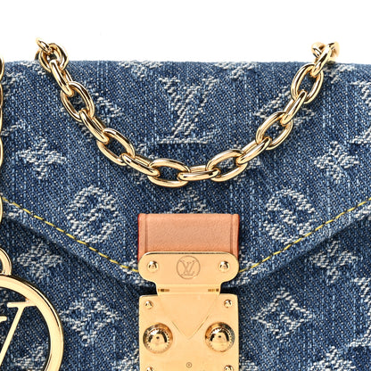 Louis Vuitton Denim Monogram Pouch Metis Belt Blue 6 of 9