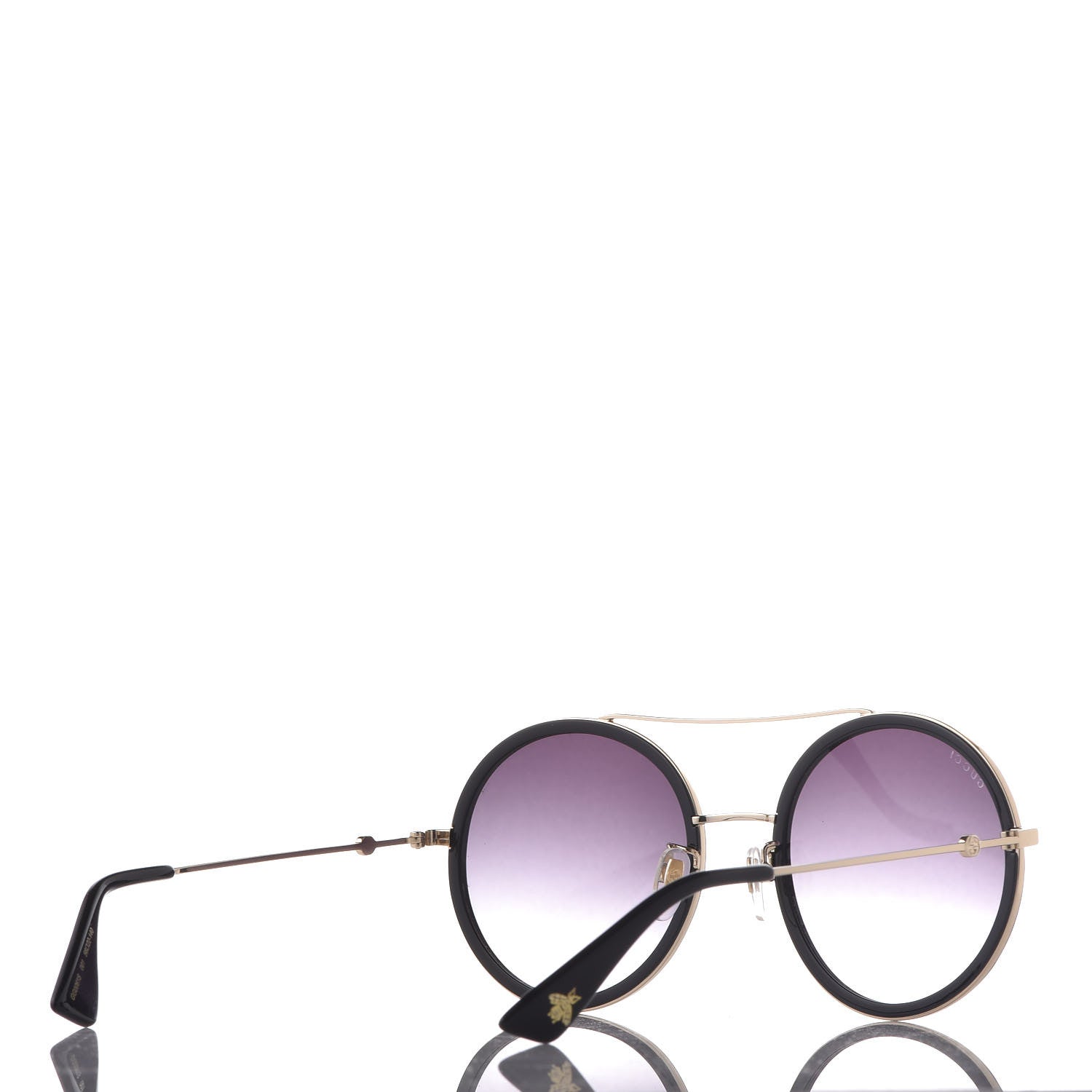 Gucci Round Frame Sunglasses GG0061S Black 4 of 8