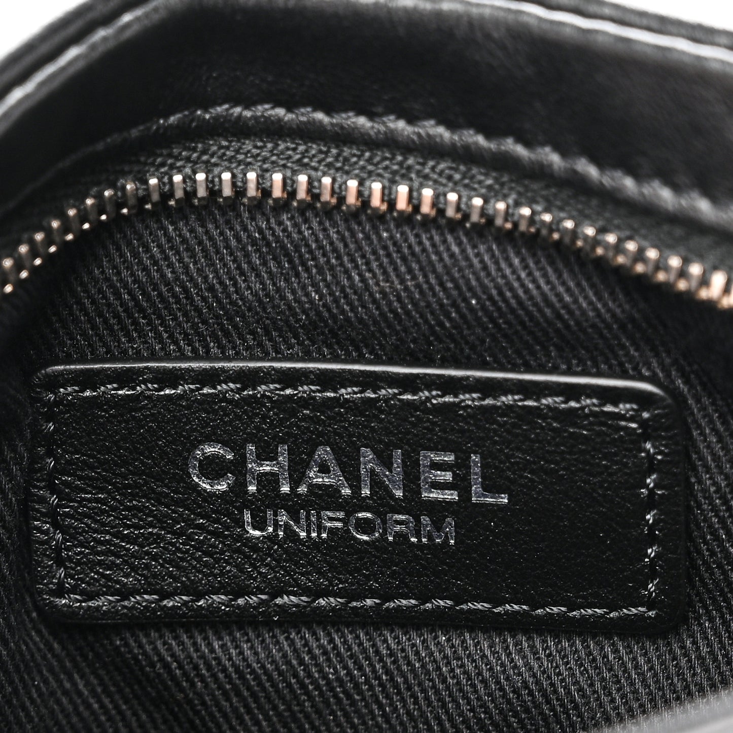 Lambskin Quilted Uniform Crossbody Bag Black