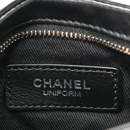 Chanel Lambskin Quilted Uniform Crossbody Bag Black 6 of 11