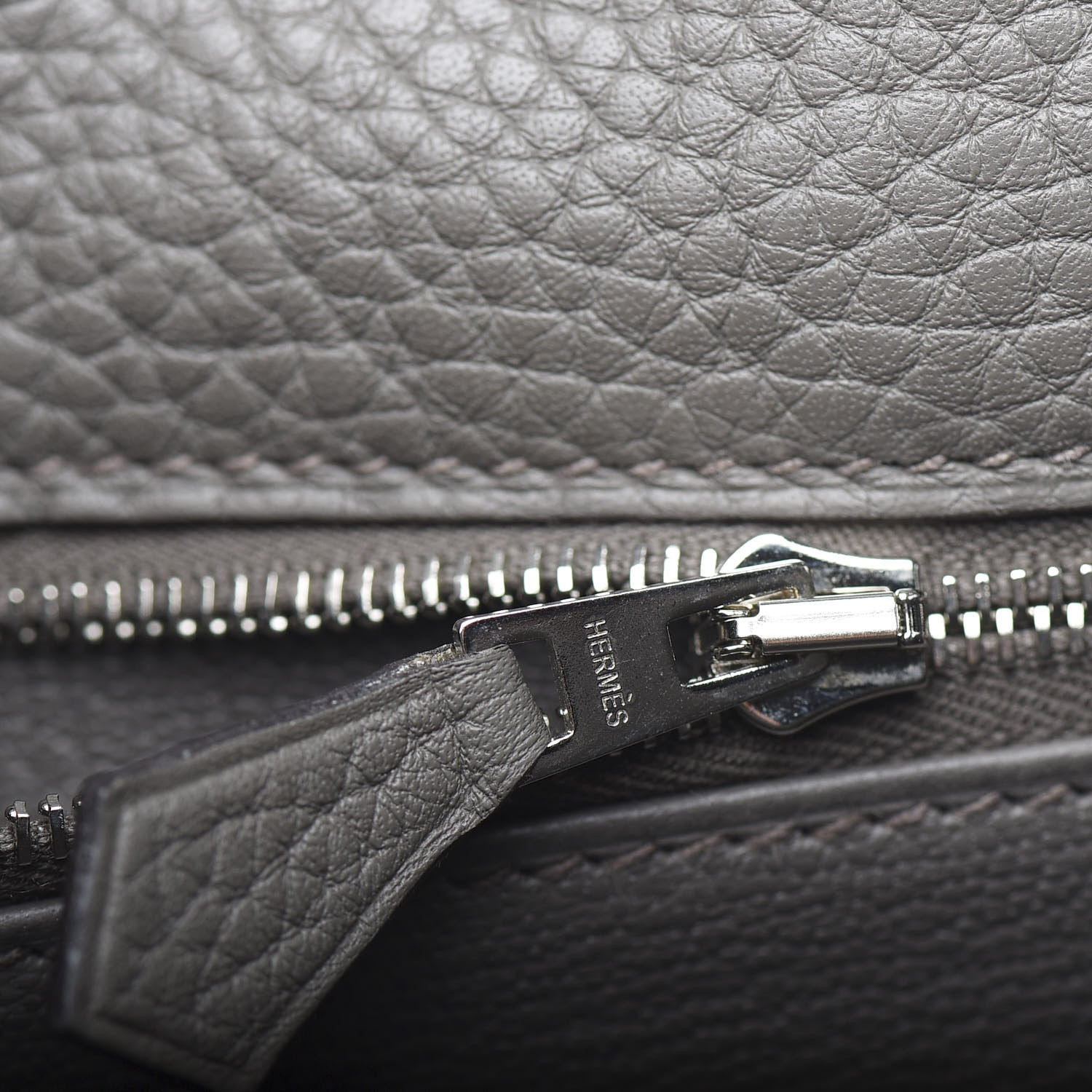 Hermes Taurillon Clemence Kelly Retourne 35 Etain 14 of 30