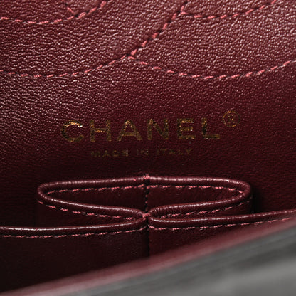 Chanel Aged Calfskin Chevron Quilted 2.55 Reissue 225 Flap Black 6 of 10