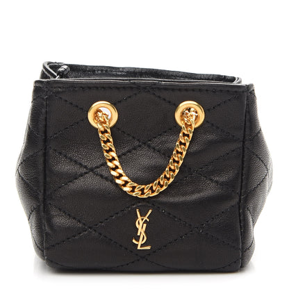 Saint Laurent Lambskin Quilted Baby Bucket Bag Black 1 of 8