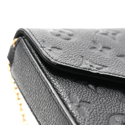 Louis Vuitton Empreinte Pochette Felicie Chain Wallet Black 13 of 13