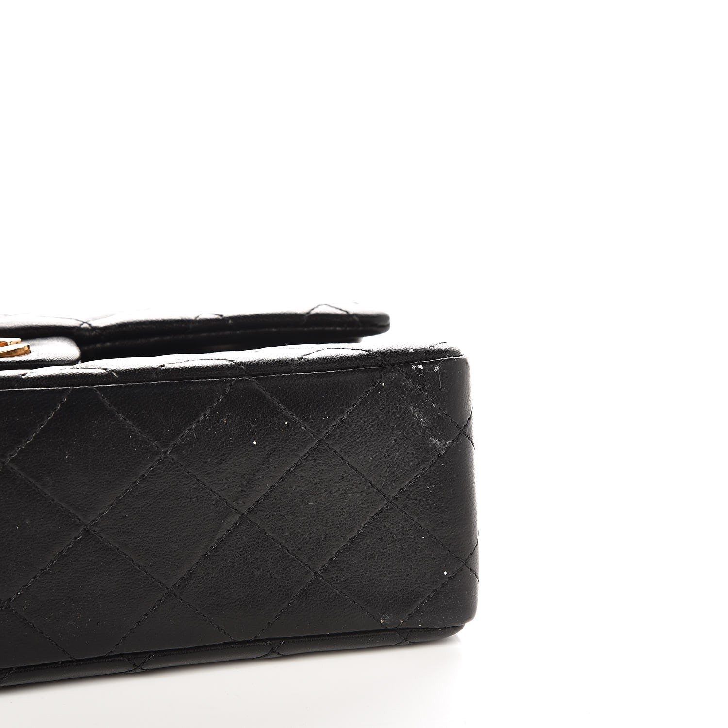 Chanel Lambskin Quilted Small Double Flap Black 12 of 13