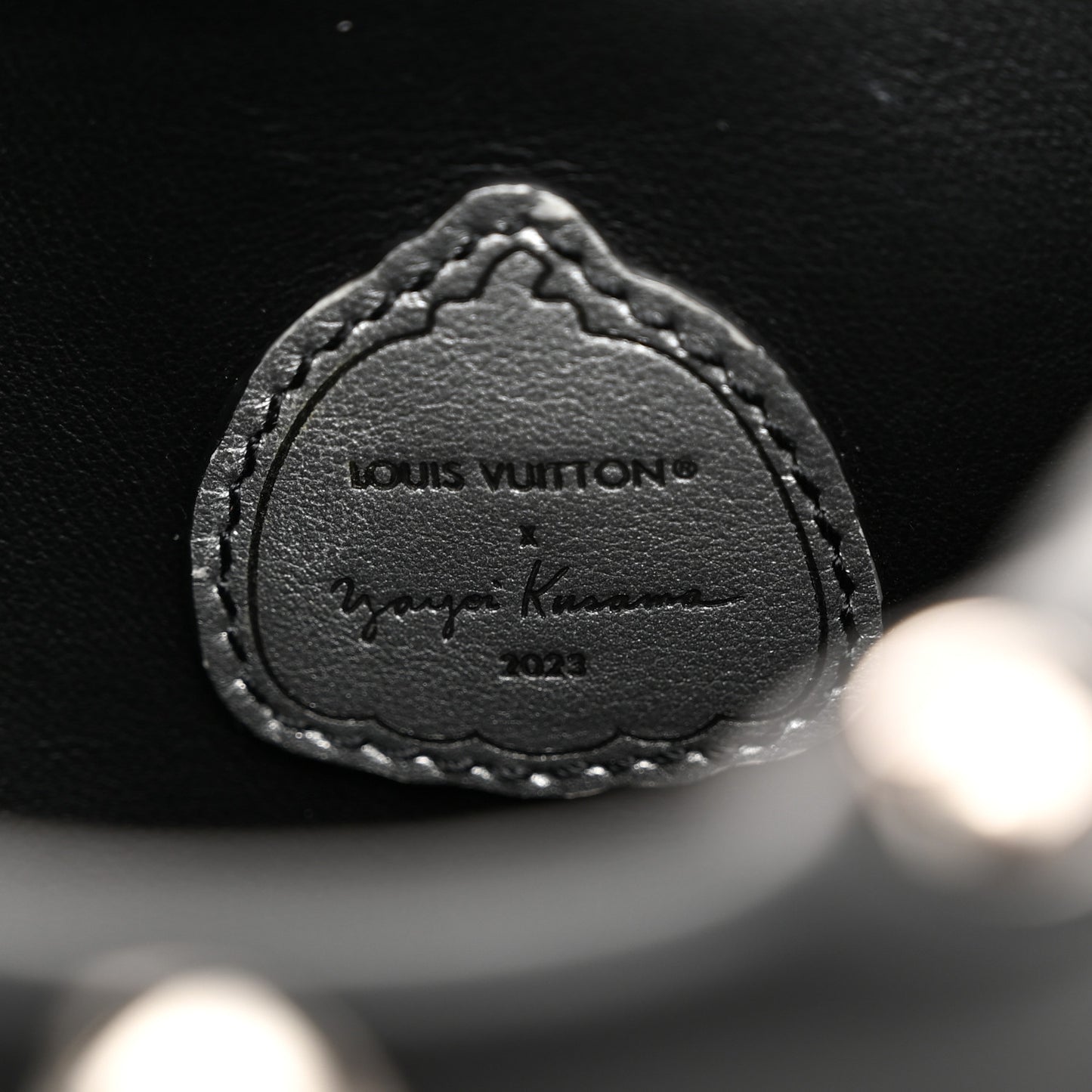 LV X YK Calfskin Brass Metal Dots Side Trunk Black