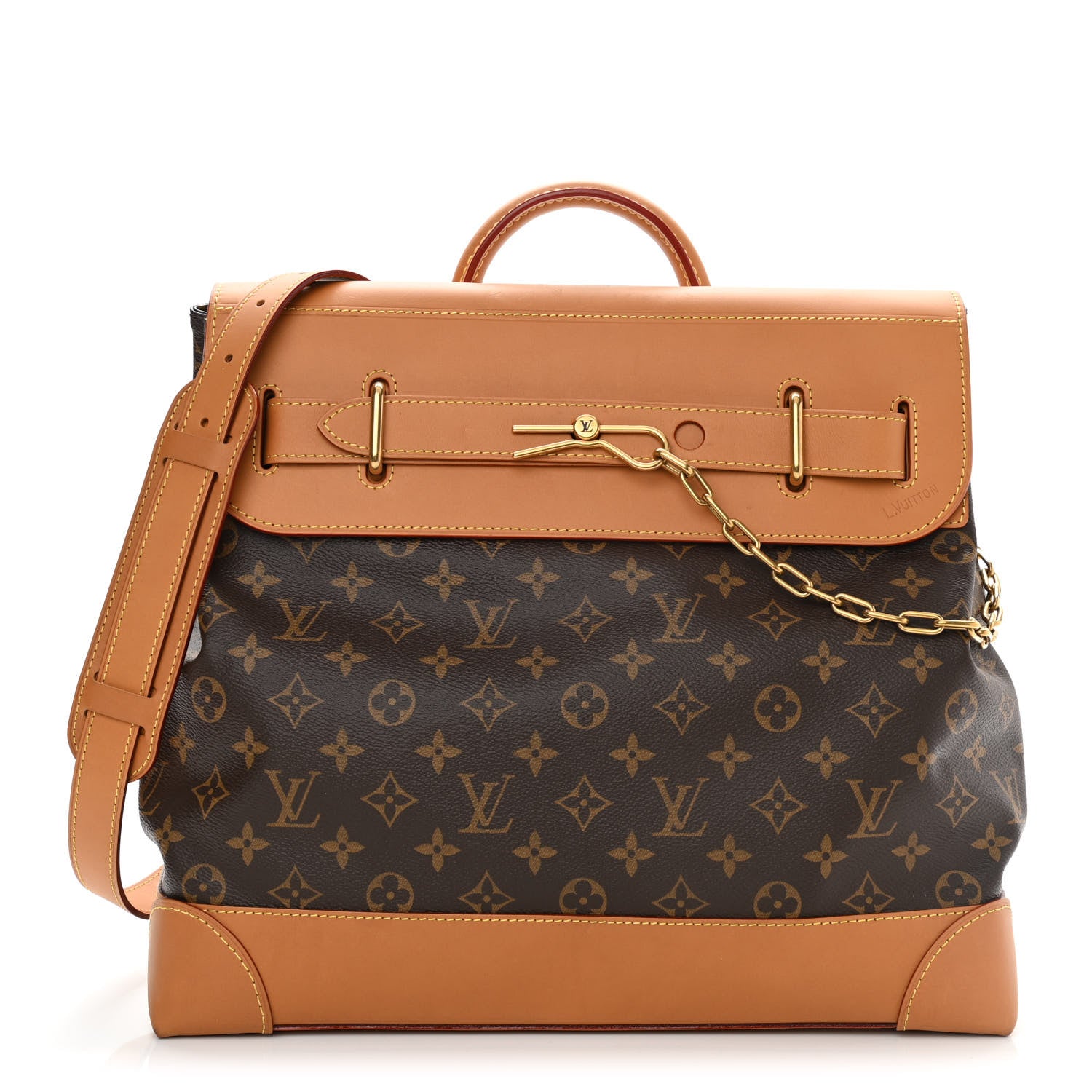 studio image of LOUIS VUITTON Monogram Steamer PM FASHIONPHILE