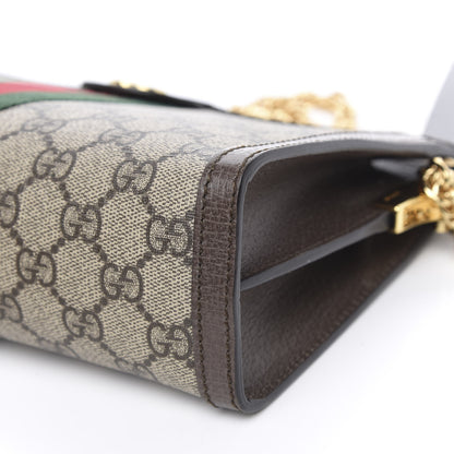 Gucci GG Supreme Monogram Web Small Ophidia Chain Shoulder Bag Brown 9 of 9