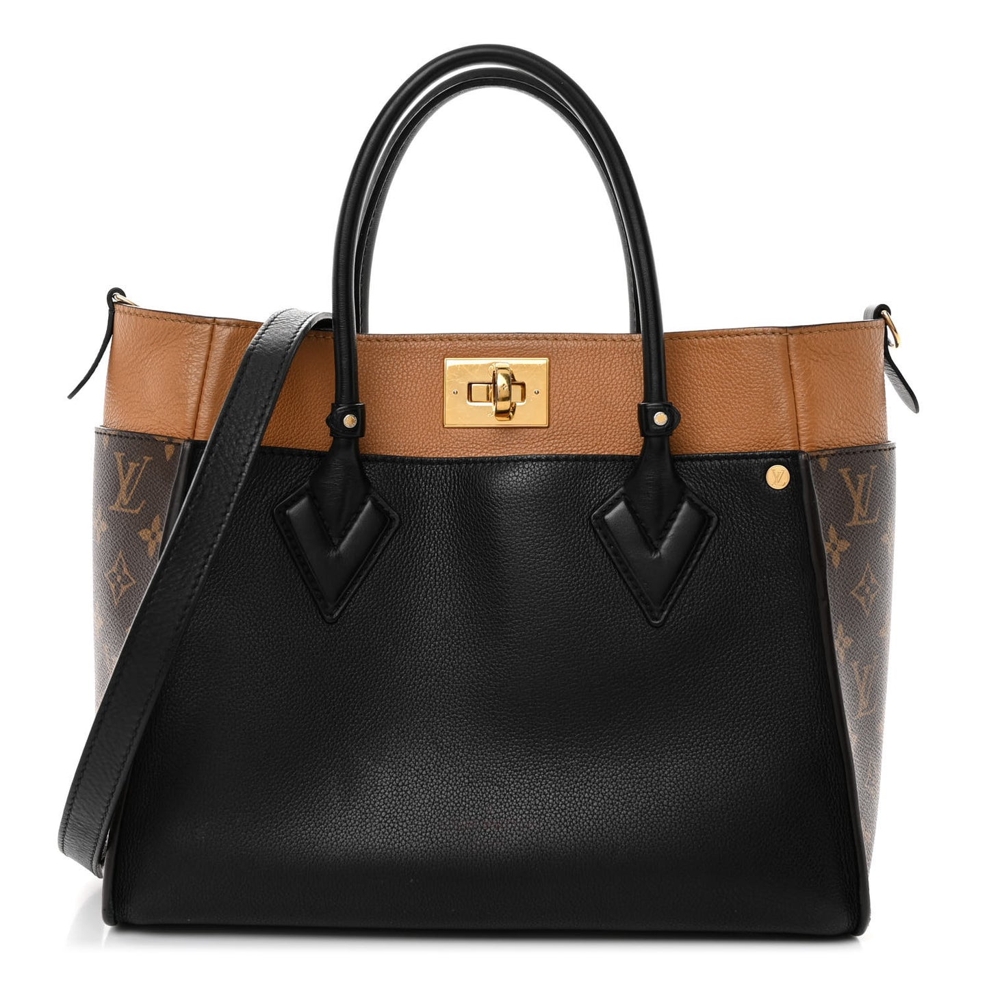 Calfskin Monogram On My Side Black