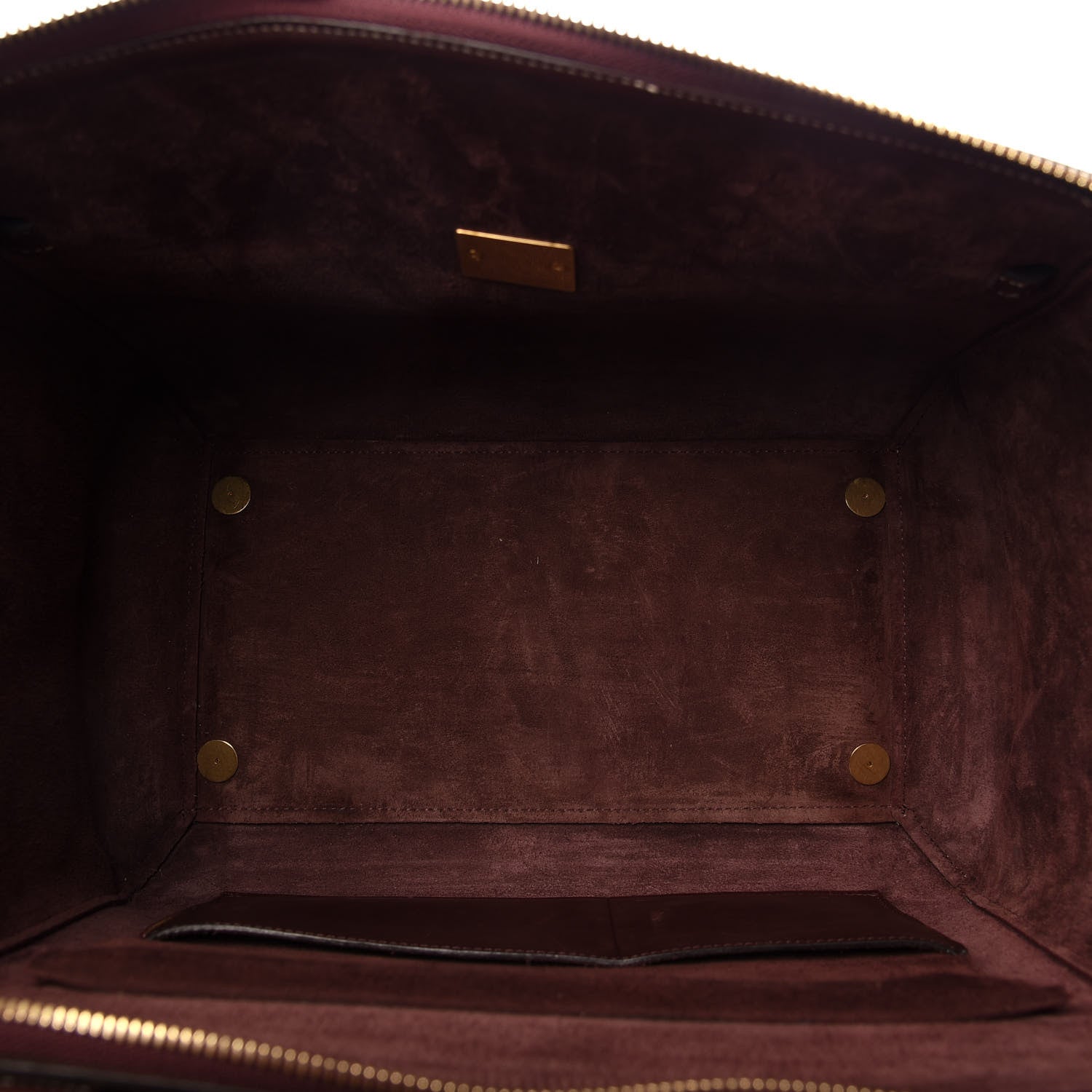 Celine Natural Calfskin Small Belt Bag Burgundy 5 of 14