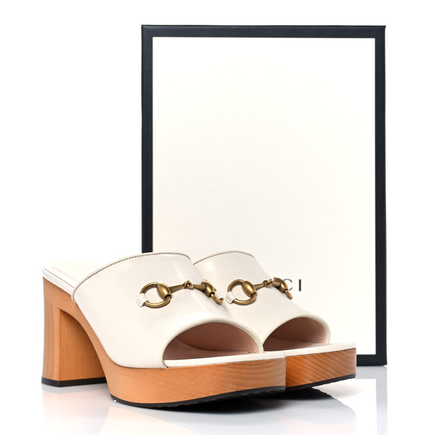 Granada Kid Houdan Platform Slide Sandals 41 Mystic White