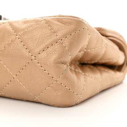 Chanel Metallic Calfskin Quilted Lucky Charms 2.55 Reissue 224 Flap Gold 10 of 14