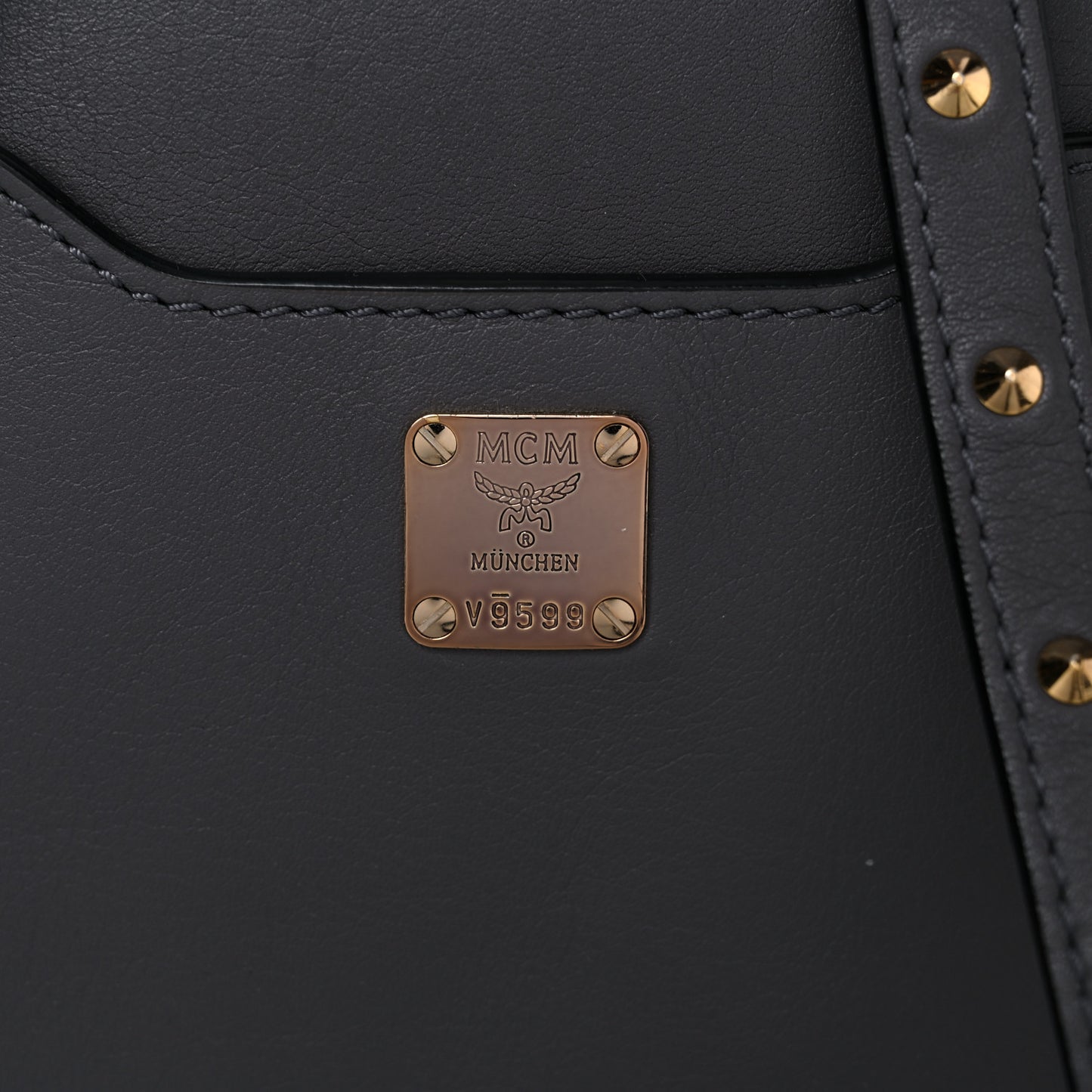 Calfskin Mini Duchess Polke Studs Backpack Grey