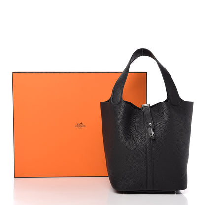 Hermes Taurillon Clemence Picotin Lock 22 MM Black 10 of 10