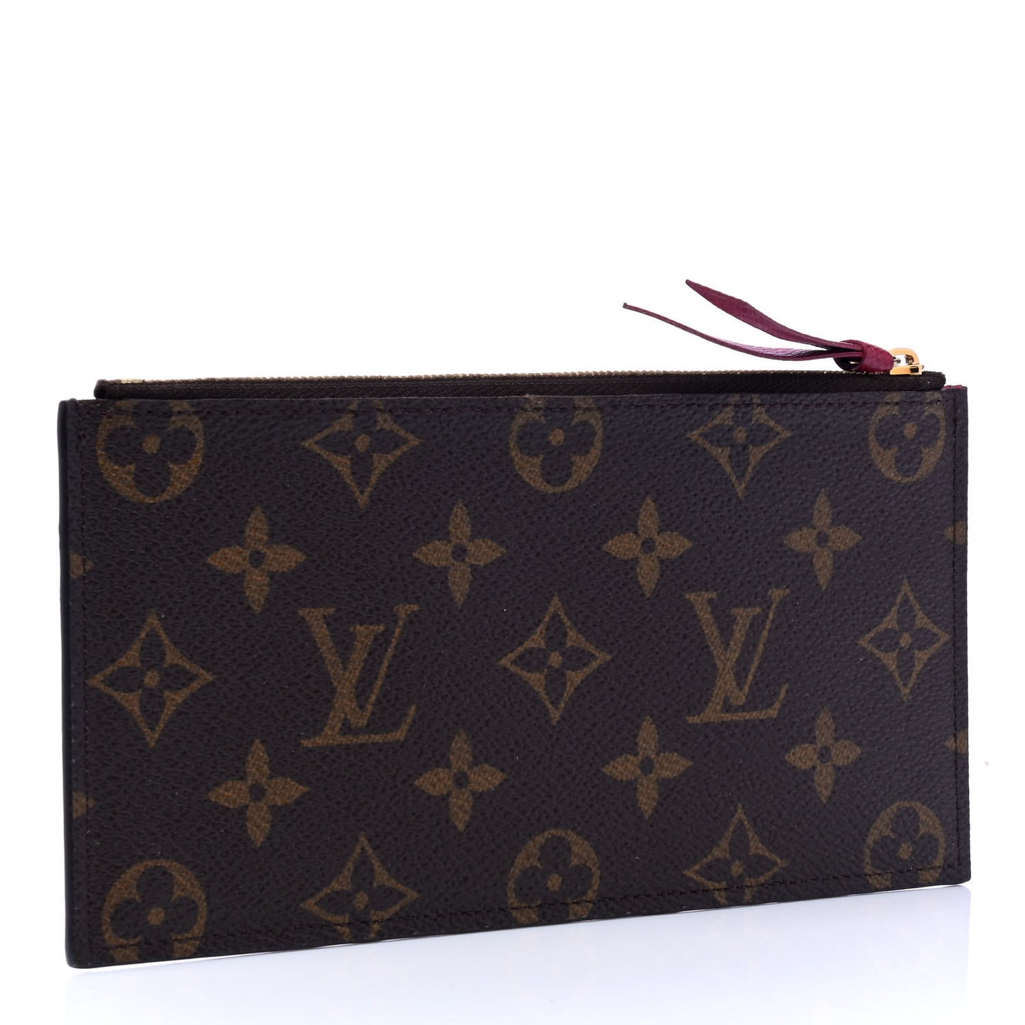 Monogram Felicie Chain Wallet Zippered Insert Fuchsia