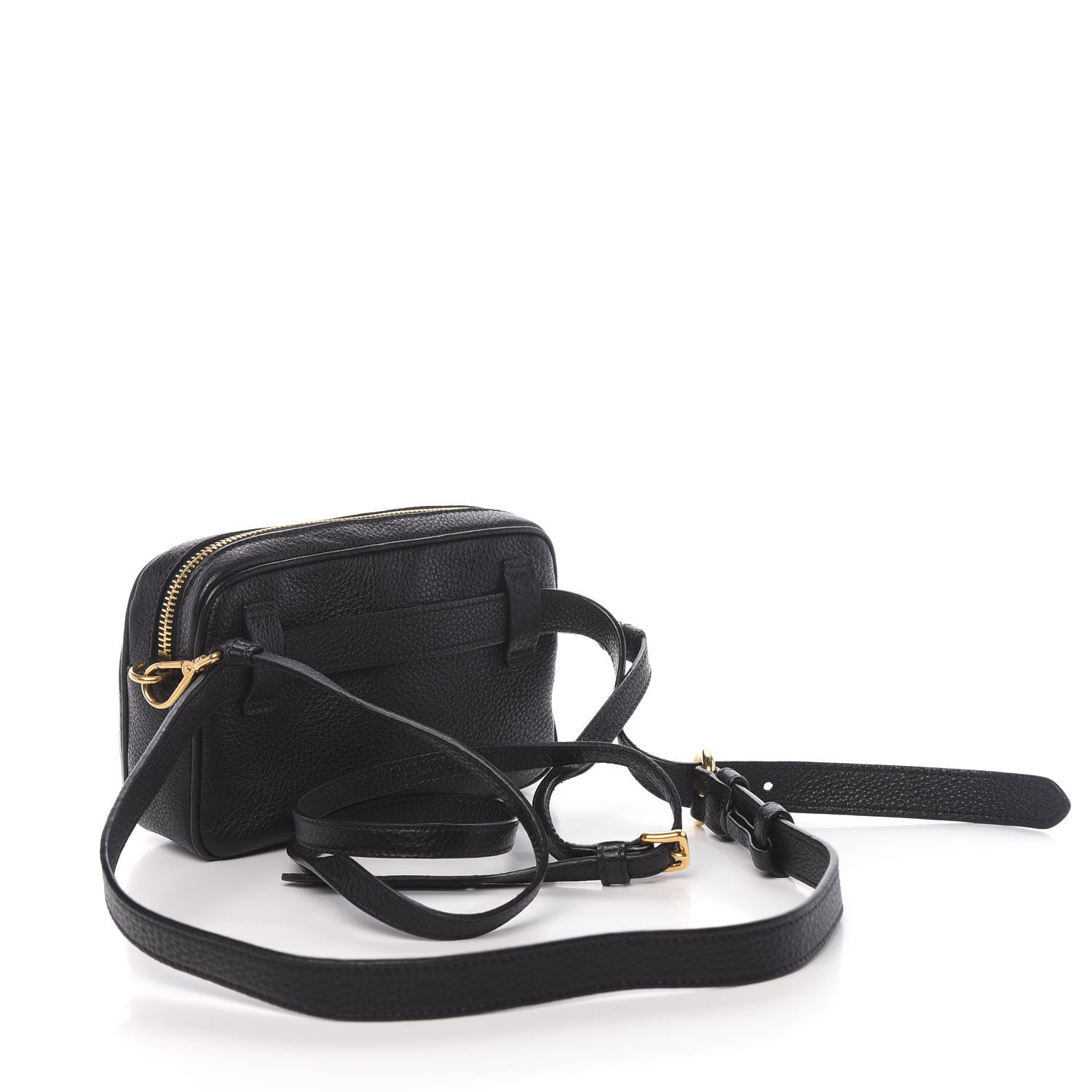 Prada Vitello Daino Belt Bag Black 5 of 12