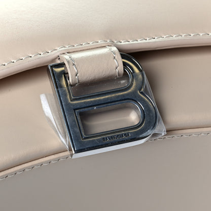 Balenciaga Shiny Box Calfskin Small Hourglass Top Handle Bag Light Beige 5 of 5