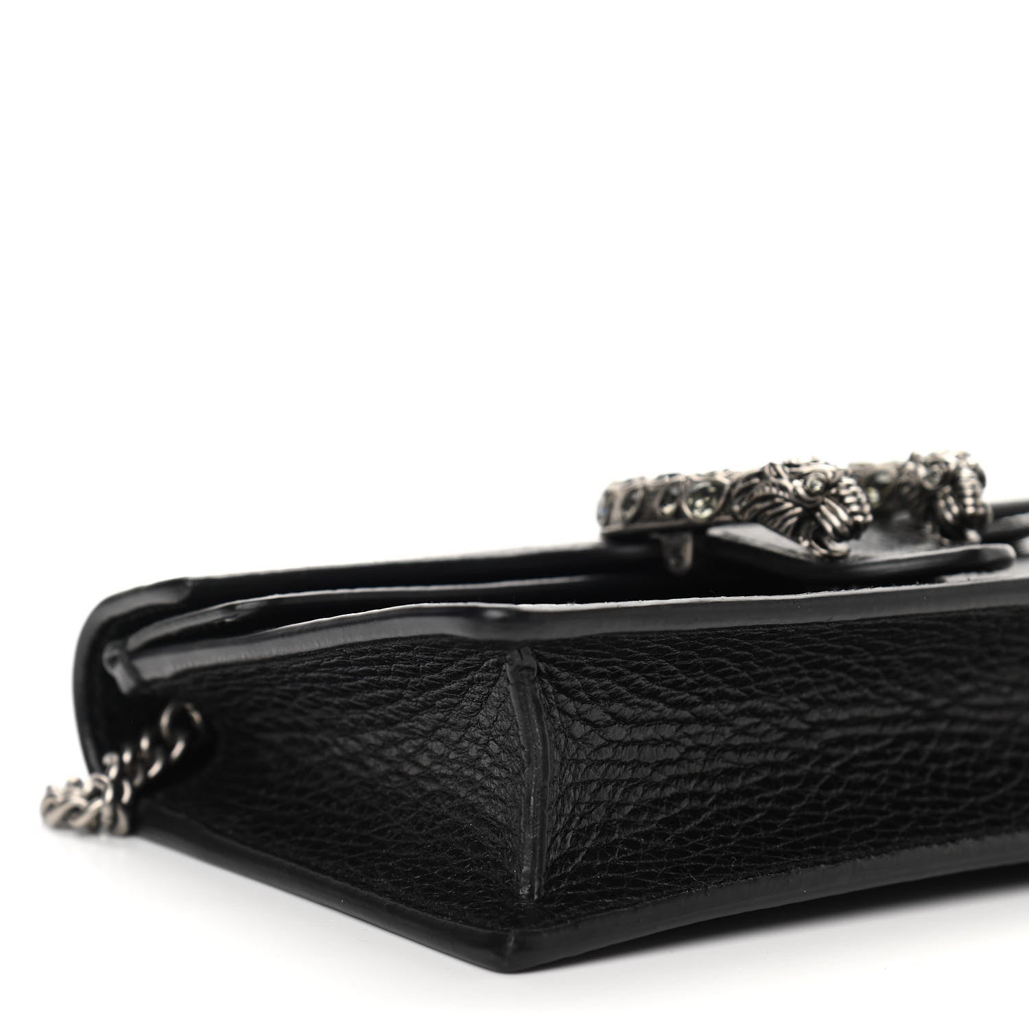 Gucci Calfskin Super Mini Dionysus Shoulder Bag Black 8 of 9