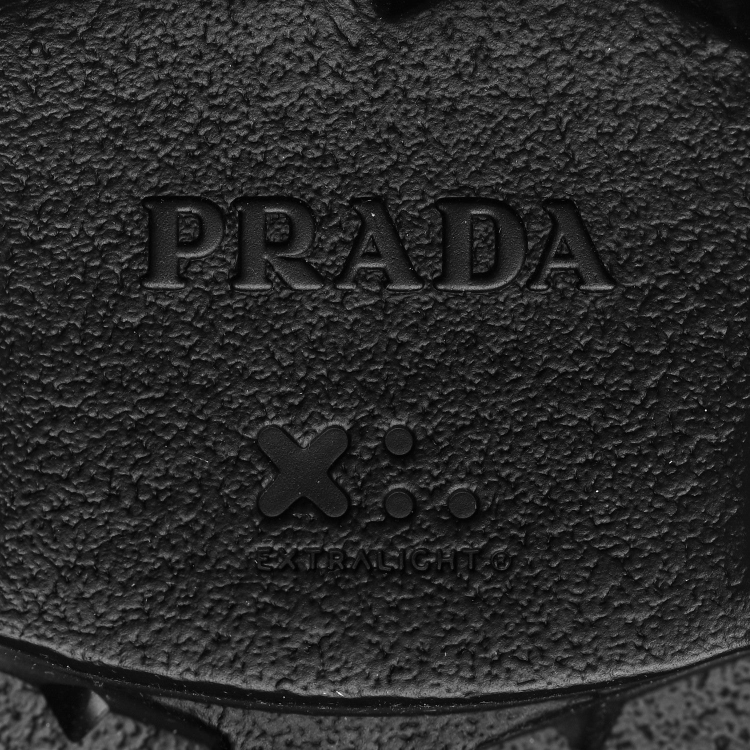Prada Spazzolato Rois Nylon Metal Triangle Logo Monolith Pouch Pocket 55mm Boots 39 Black 7 of 7