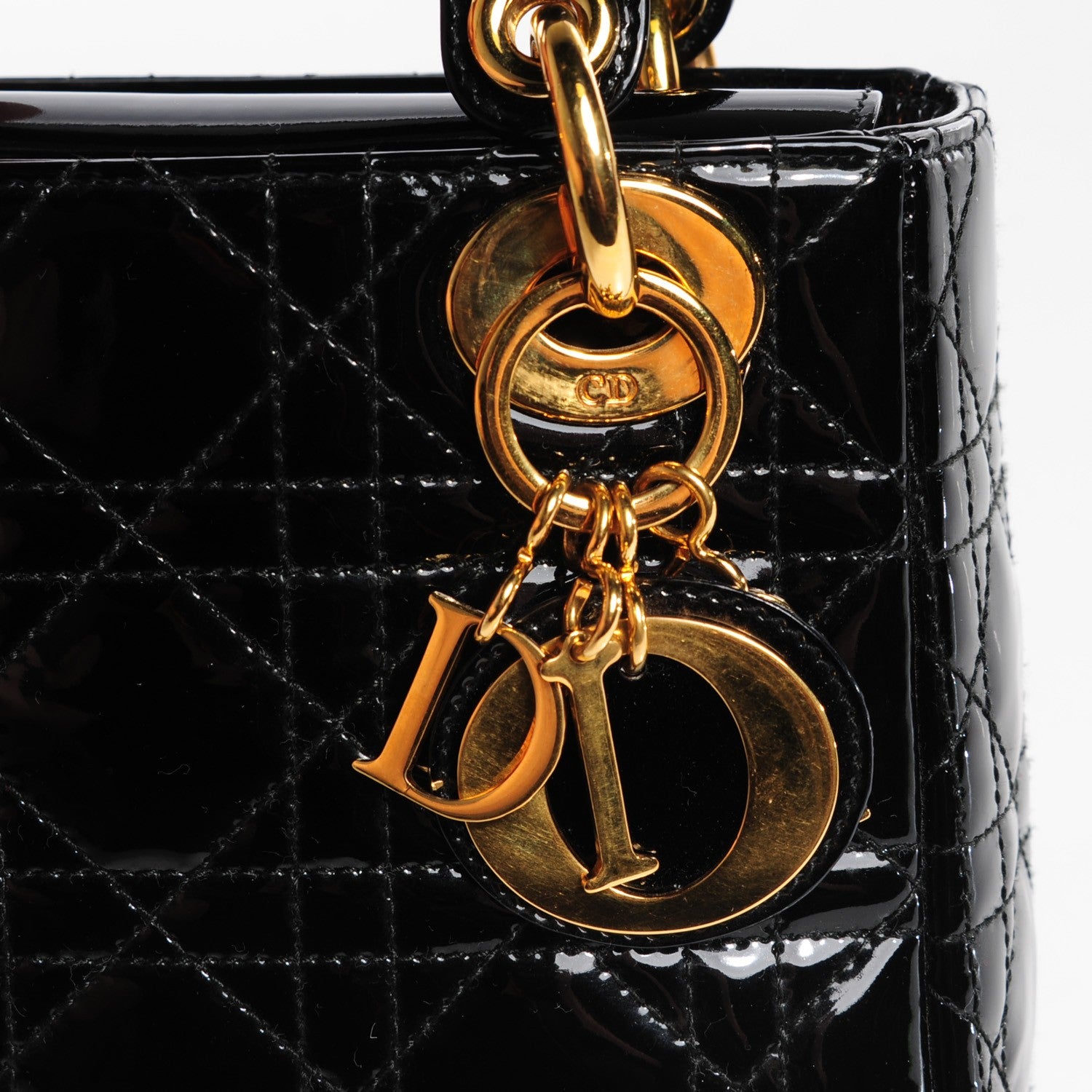 Christian Dior Patent Cannage Mini Lady Dior Black 8 of 8