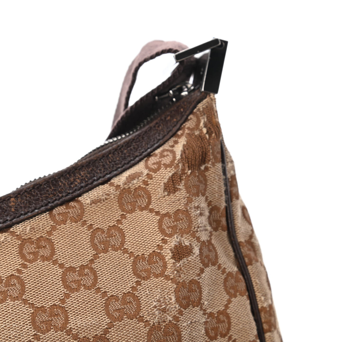 Monogram Medium Half Moon Hobo Dark Brown