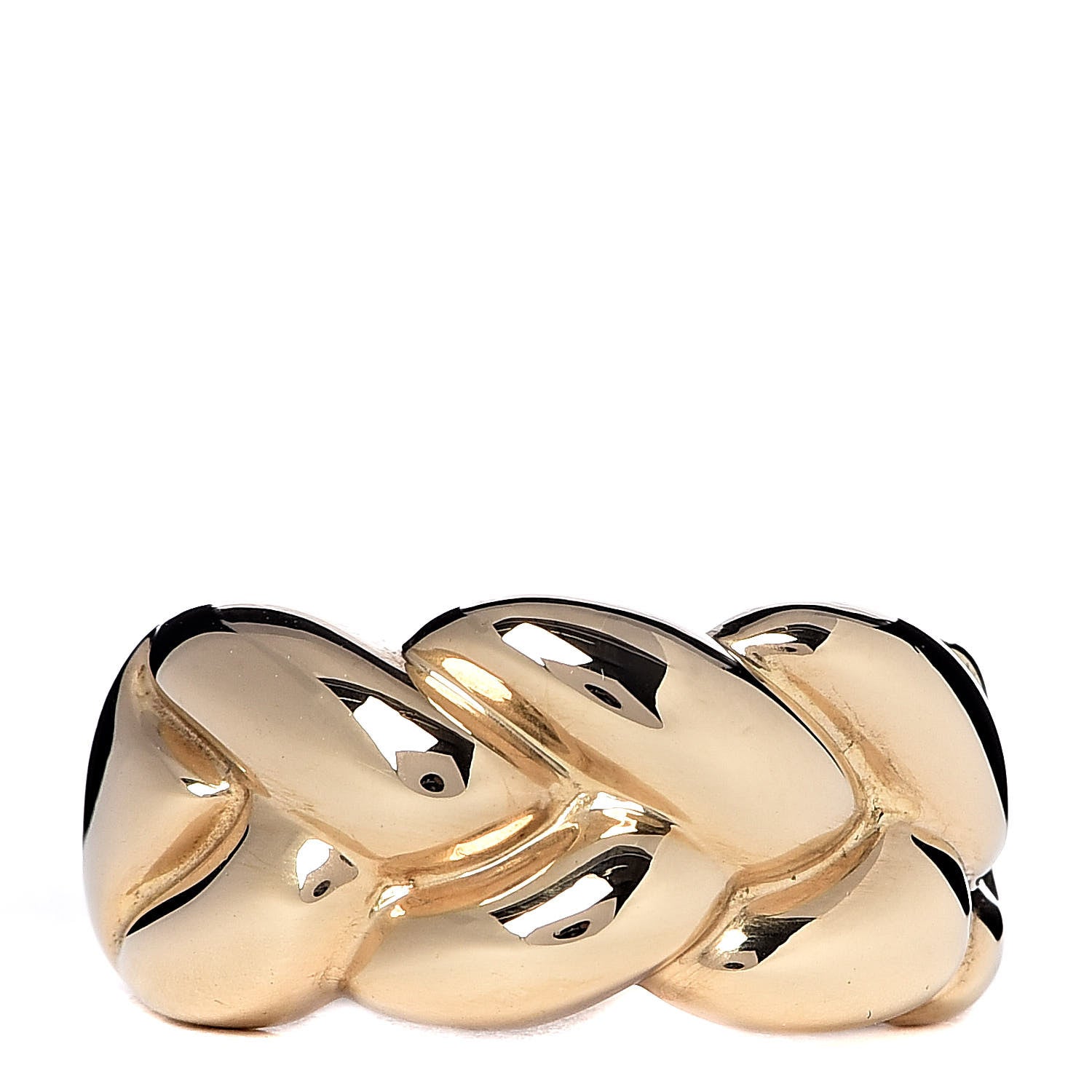 Cartier 18K Yellow Gold Braided Band Ring 54 6.75 1 of 6