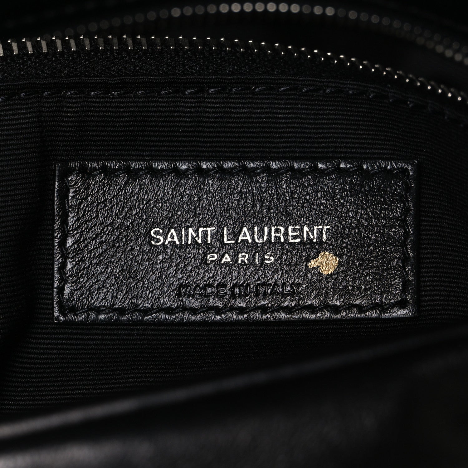 Saint Laurent Lambskin Quilted Medium Loulou Puffer Monogram Chain Satchel Black 6 of 10