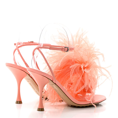 Bottega Veneta Lambskin Feather Dot Sandals 36 Flamingo 4 of 11