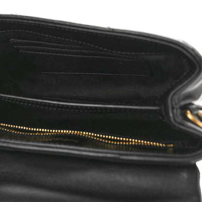 Saint Laurent Calfskin Y Quilted Monogram Toy Loulou Crossbody Bag Black 5 of 8