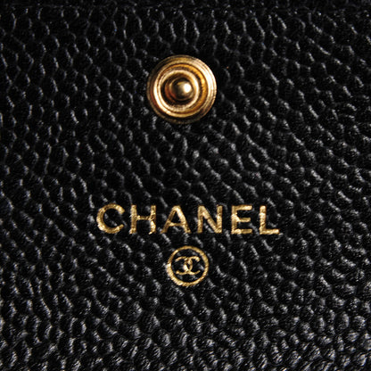 Chanel Caviar Quilted Flap Card Holder Black 6 of 9