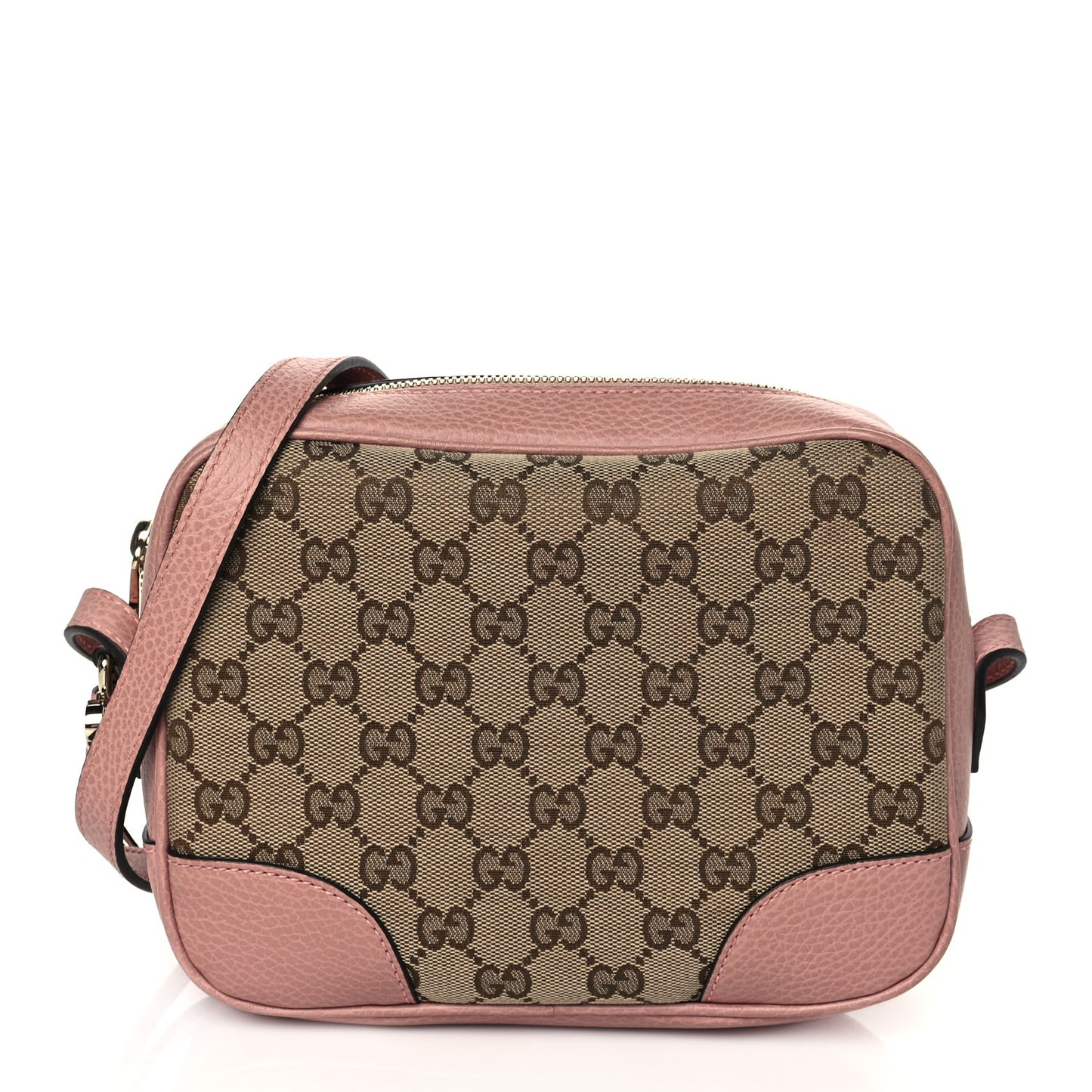 Monogram Mini Bree Messenger Bag Beige Soft Pink