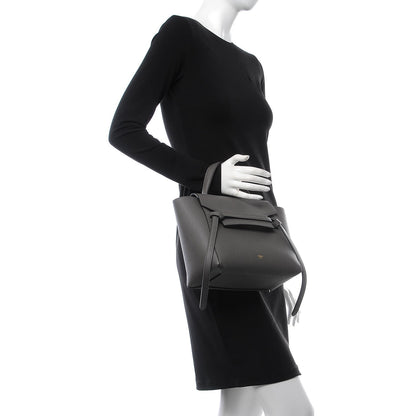 Celine Baby Grained Calfskin Micro Belt Bag Grey 3 of 10