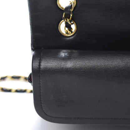 Chanel Lambskin Quilted Medium Double Flap Black 17 of 18
