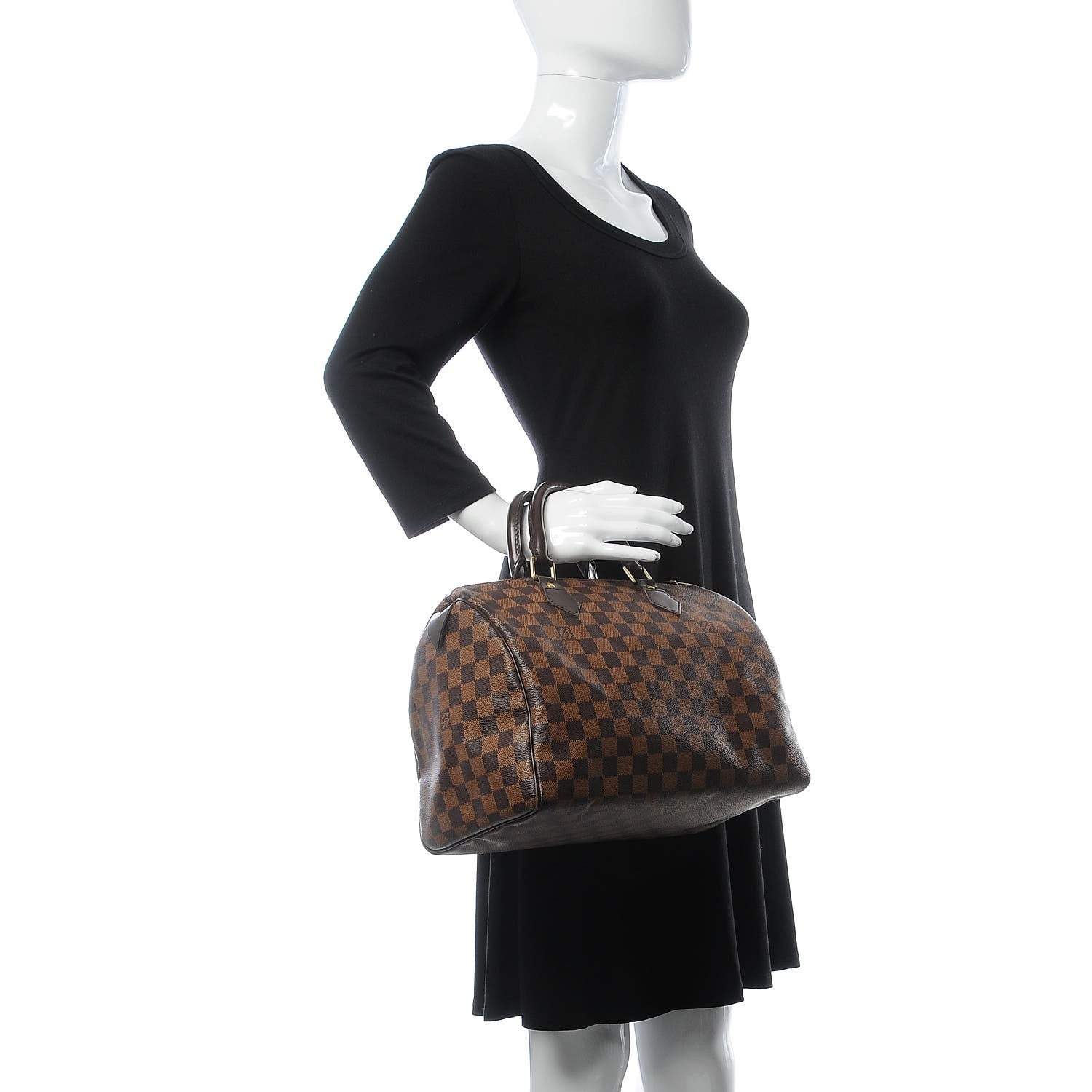 Louis Vuitton Damier Ebene Speedy 30 2 of 15