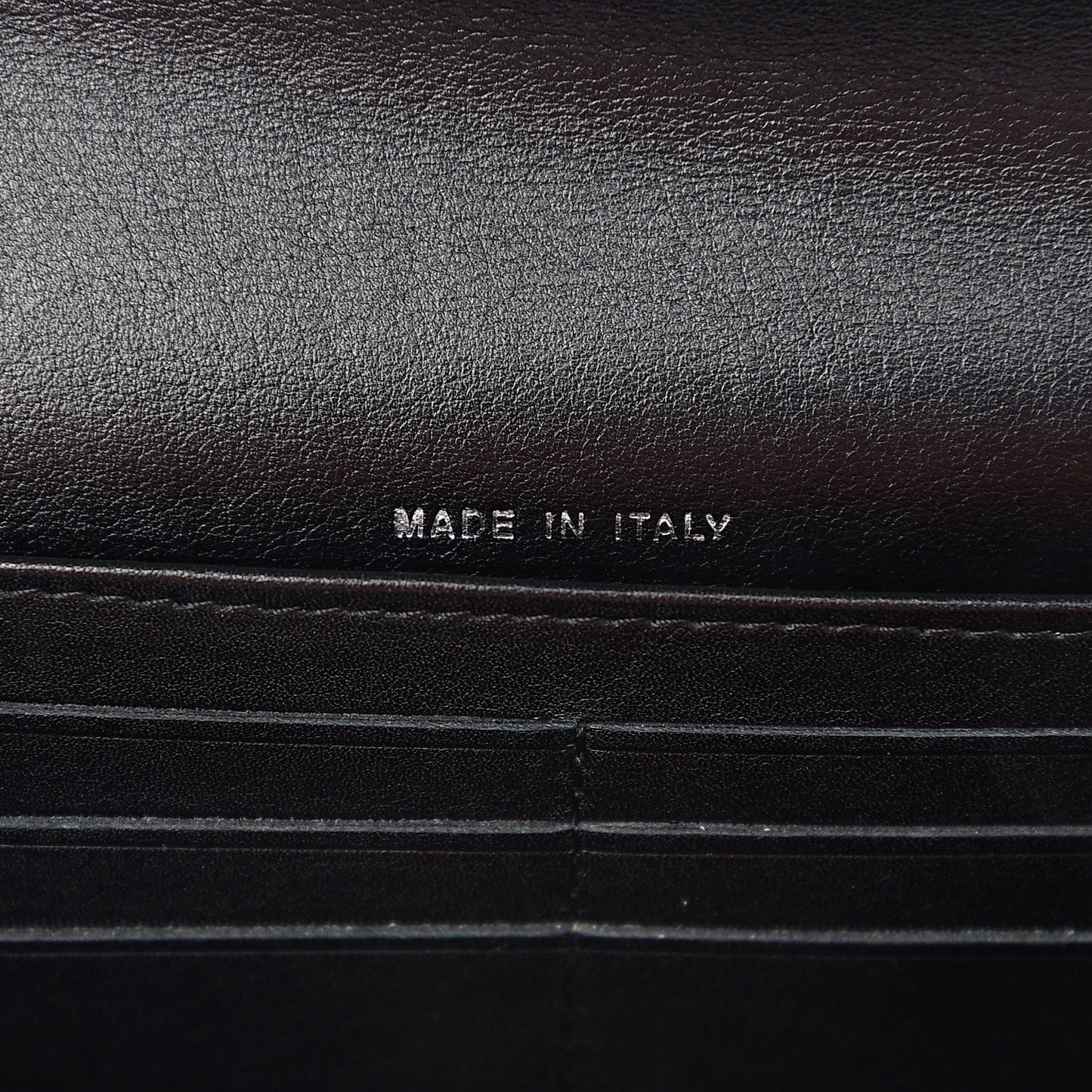Glazed Calfskin Boy Flap Wallet Black