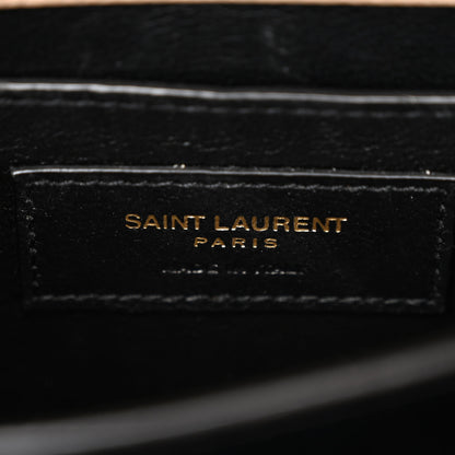 Saint Laurent Grain de Poudre Mini Classic Monogram Cassandra Top Handle Beige 6 of 11
