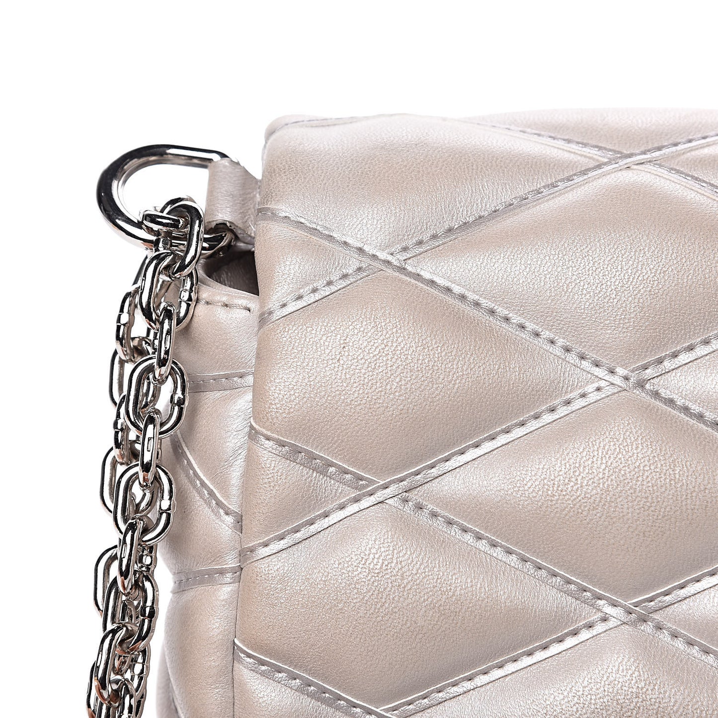Lambskin Malletage GO-14 PM Silver
