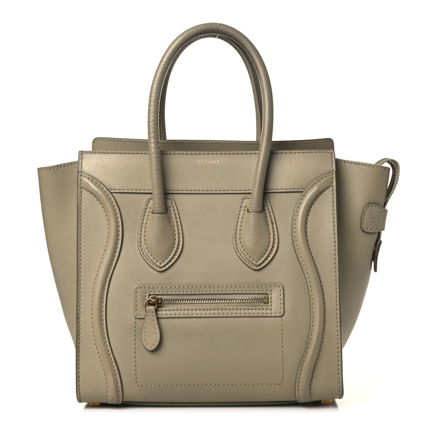 Smooth Calfskin Micro Luggage Khaki