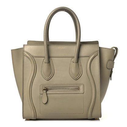 Celine Smooth Calfskin Micro Luggage Khaki 1 of 15