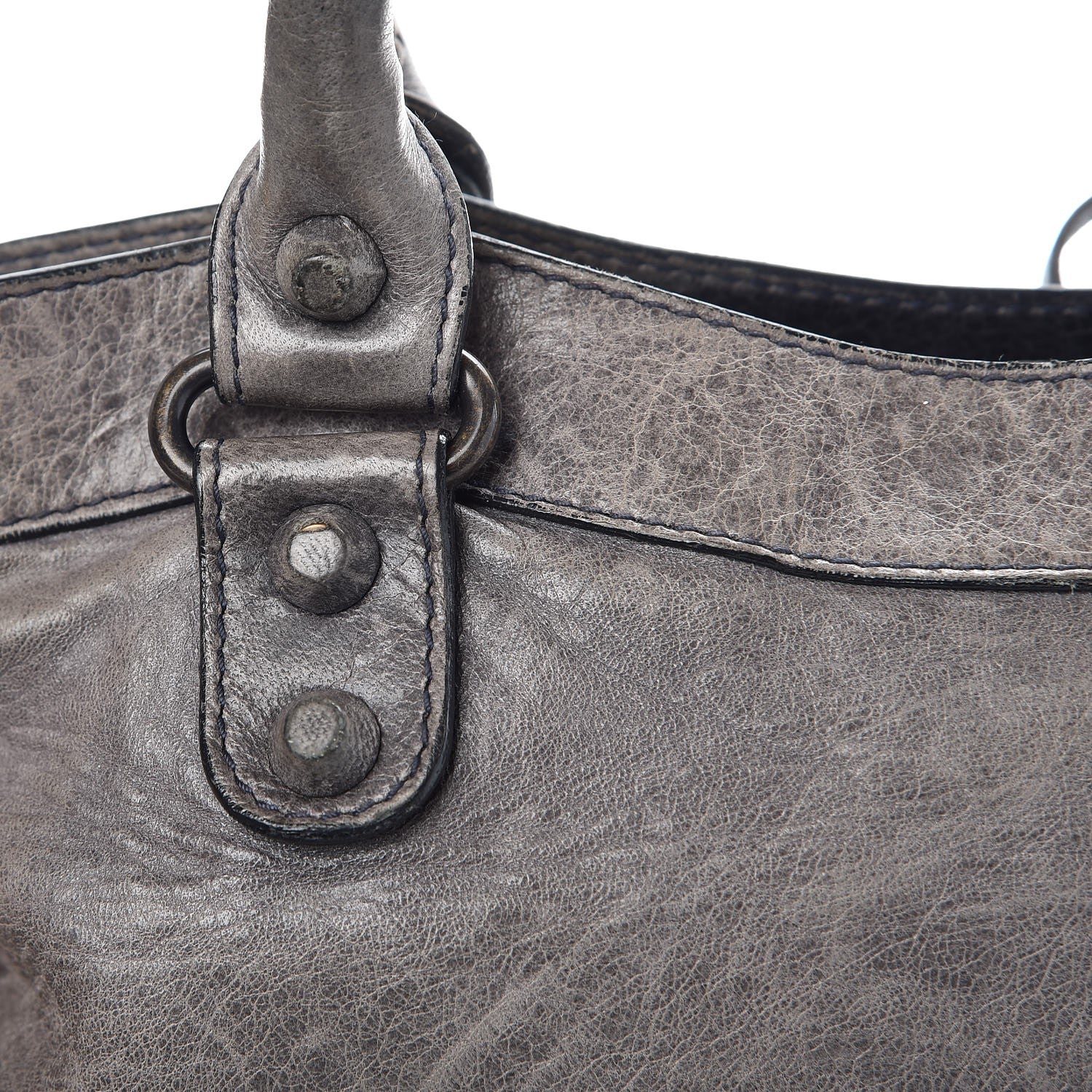 Balenciaga Agneau Rubber Covered Classic Hardware First Anthracite 14 of 21