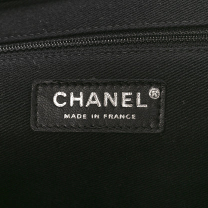 Chanel Caviar Quilted CC Large Clutch Black 6 of 10