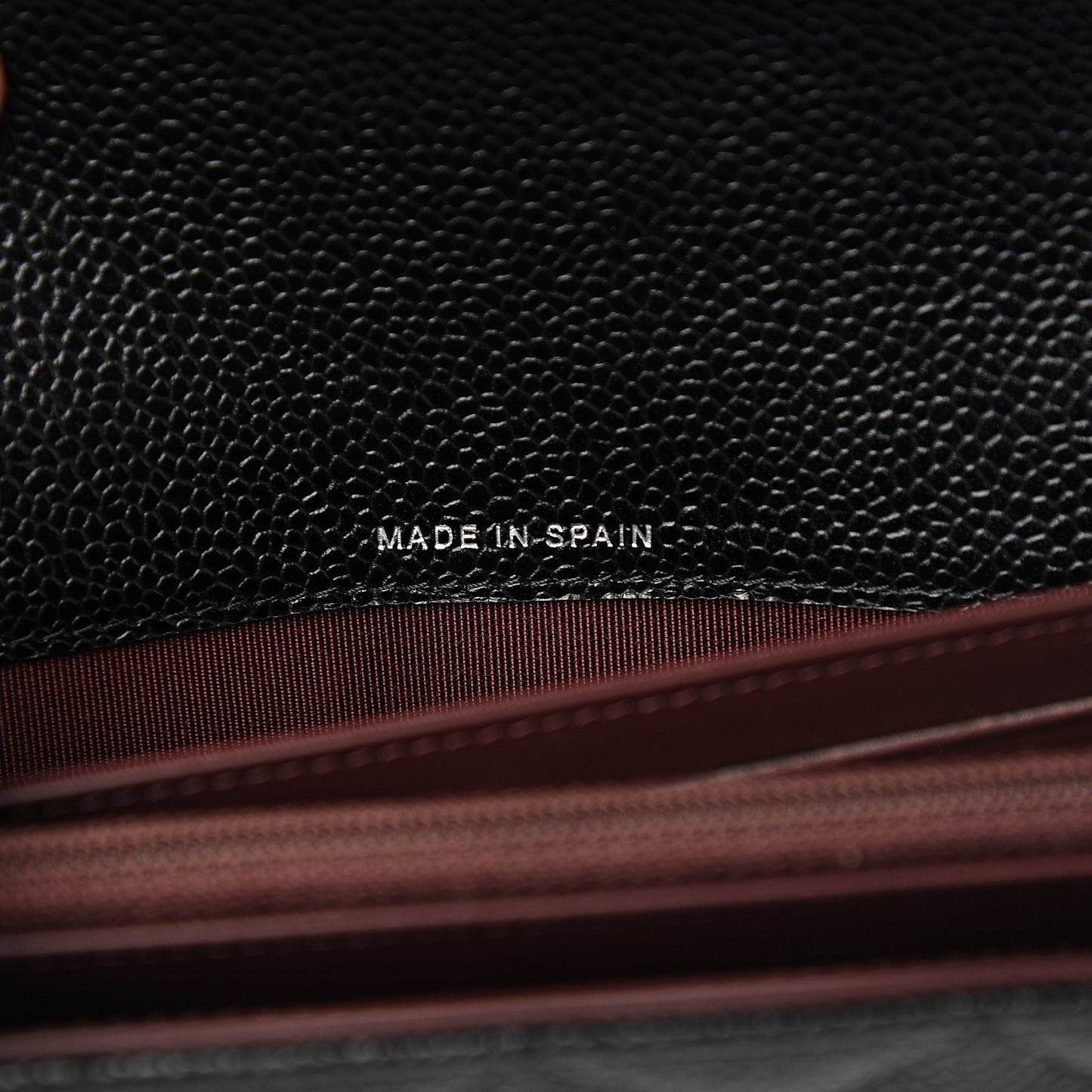 Caviar Quilted Large Gusset Flap Wallet Black