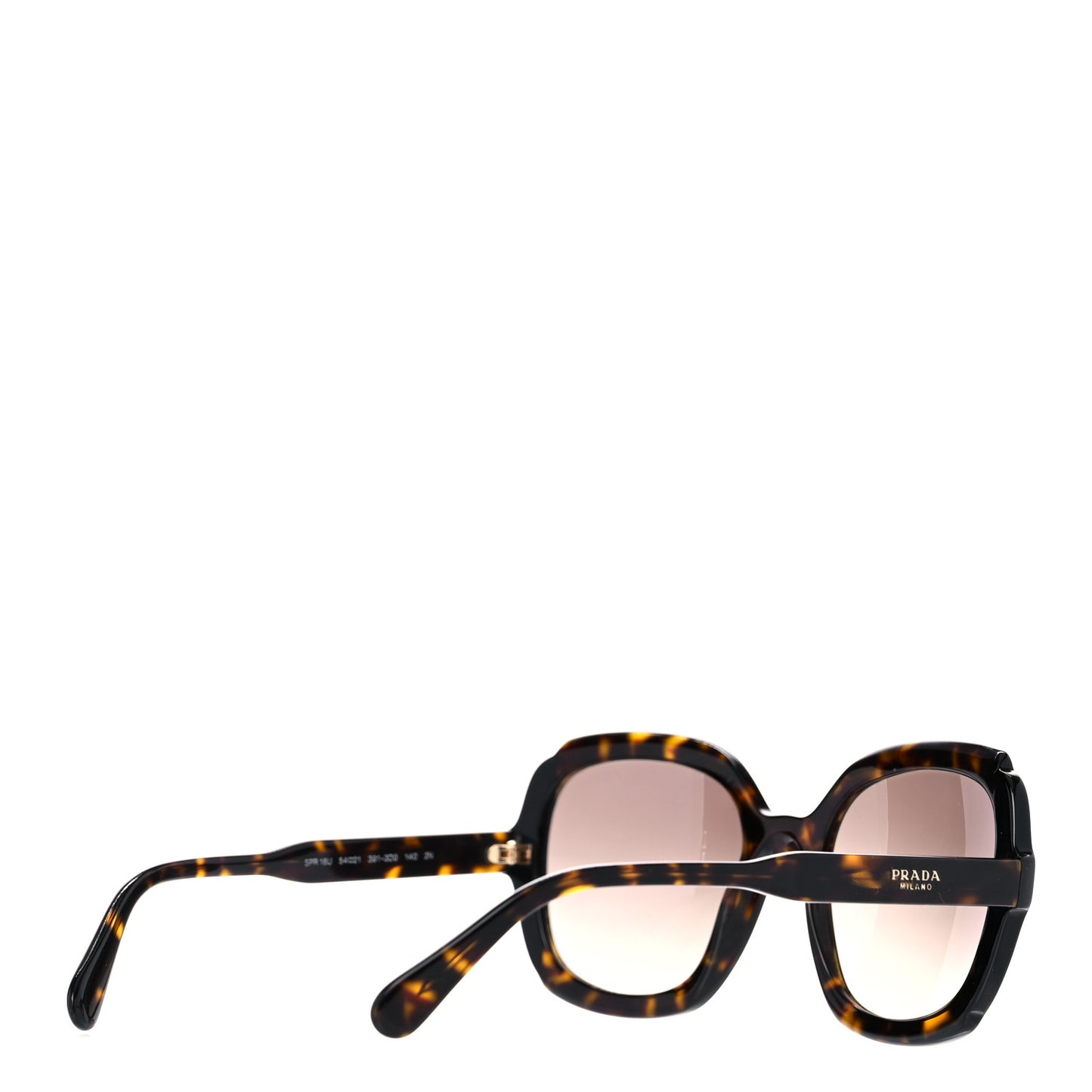 Tortoise Shell Round Sunglasses SPR 16U Black