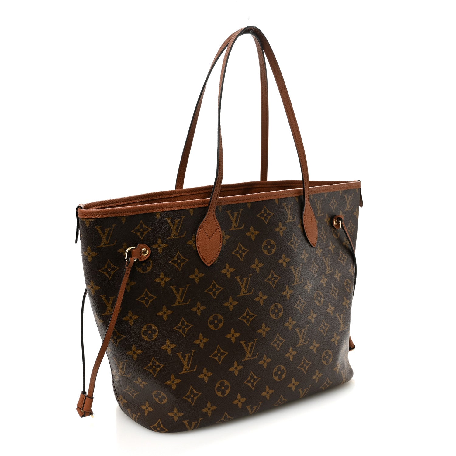 Louis Vuitton Monogram Calfskin Neo Neverfull Inside Out MM Tan 4 of 17