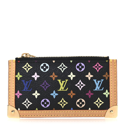 Louis Vuitton Monogram Multicolor Key Pouch Black 1 of 6
